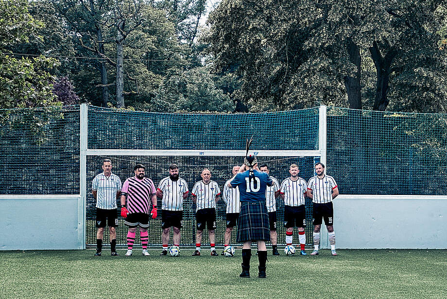 Teamfoto der schottischen Gäste